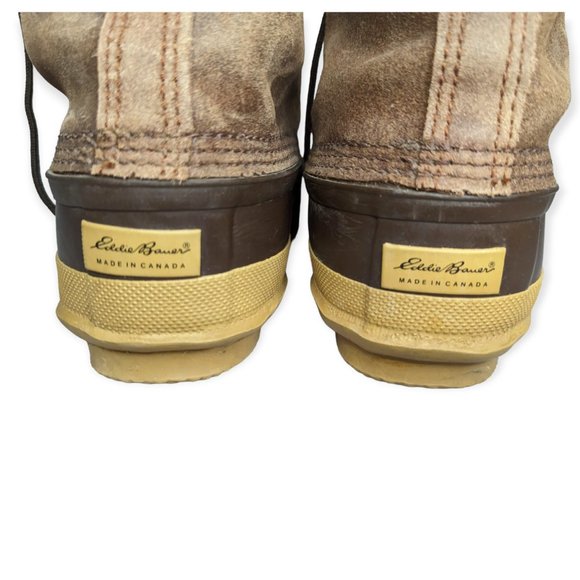 Sorrel x Eddie Bauer Leather Duck Boots Women's Size 11.5 - Picture 11 of 12